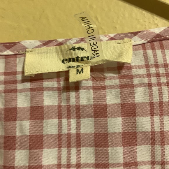 Checked Entro Dress Size Medium - Picture 2 of 3